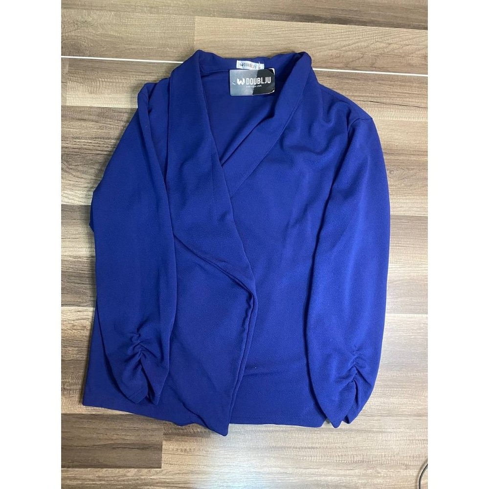Doublju 3X Women's Blue Blazer NWT